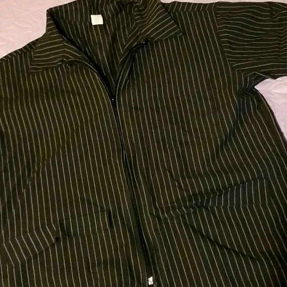 Pinstripe Barber Jacket